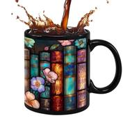 Generico Libreria - 330 ml, Creativo per Caffè e Bevande - in Ceramica con Manico - per Amanti dei Libri, Bibliotecarie, Ideale per Tè, Caffè, Latte, Acqua, Bar, Ristorante