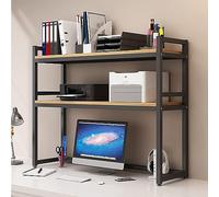Generico Libreria a Scala e scrivania per Computer - Mobile Contenitore Moderno per Ufficio Domestico, Elegante Organizer da scrivania per Una postazione di Lavoro efficiente