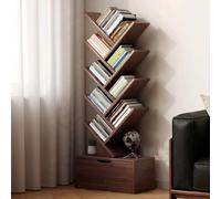 Generico Libreria Ad Albero Con Ante Armadio, Libreria Verticale, Organizzatore Di Libri Stretto For Studio Soggiorno Camera Da Letto