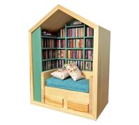 Generico Libreria Antistress | Libreria Ansie Scuoti Via Le Tue Ansie | Scaffale Per Libri Decorativo In Miniatura Con 200 Libri | Libreria In Miniatura Per La Decorazione