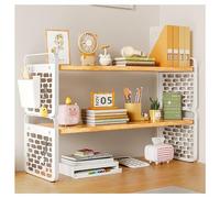 Generico Libreria da scrivania Moderna - Mobile Contenitore salvaspazio per Articoli da Ufficio e Computer - Elegante Organizer per la casa, Ideale per Piccoli spazi.