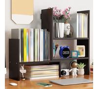 Generico Libreria da Scrivania Piccolo e Regolabile for Dormitorio, Semplice Organizer Scrivania con 5 Ripiani, Espositore da Banco for Casa, Ufficio, Scuola, Appartamento