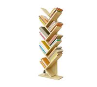 Generico Libreria Da Terra, Libreria Ad Albero, Organizer For Libri | Pannello truciolare in legno massello, scaffale salvaspazio for CD/film/libri(Color 6)