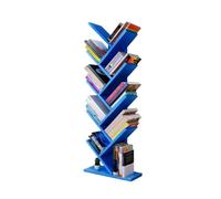 Generico Libreria Da Terra, Libreria Ad Albero, Organizer For Libri | Pannello truciolare in legno massello, scaffale salvaspazio for CD/film/libri(Blue)