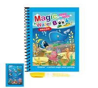 Genérico Libri da colorare con acqua, giocattoli educativi e creativi | Libri con acqua, giocattoli prescolari, apprendimento precoce, attività educative e