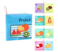 Generico Libri di Stoffa per Bambini Libri di Stoffa cognitiva di Vita Marina Cibo Frutta Conoscenza Regali per Il Compleanno di Natale Halloween