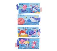 Genérico Libri Morbidi per Bambini,Libro in Tessuto rugoso | Libri in Tessuto Morbido e rugoso al - rugoso per Toccare e Sentire, Giocattoli sensoriali rugosi per Bambini, Giocattolo