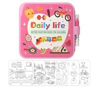 Generico Libro - Attività Educative Per L'Apprendimento - Giocattoli per Pittura per Bambini Libro Doodle ad Acqua - per Educazione Bambini Gioco Casa Viaggio Aula Aereo Scuola