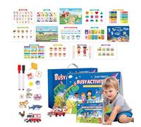 Genérico Libro Attività per Bambini Piccoli | Giocattolo di Sviluppo Precoce | Libro Di Attività Educative E Tranquille, Per Bambini E Ragazze, Casa, Prescolare, Viaggi In Auto E Aereo