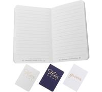 Generico Libro dei Voti Matrimonio Biglietti Decorativi Set di Biglietti dei Voti Nuziali in Carta Resistente Elegante Libro per Discorsi e Giuramenti di Nozze per Cerimonie e Regalo