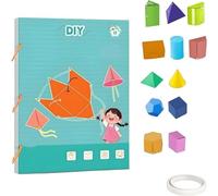 Generico Libro Di Geometria 3d Con Cordino,Strumenti Didattici Di Geometria,Didattica A Stazioni Scuola Primaria,Guide Didattiche Scuola Infanzia Per Insegnare Le Formule Volume E Area Superficiale