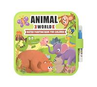 Generico Libro - Giocattoli Educativi Riutilizzabili | Libro Da Colorare Ad Acquerelli E Attività Di Pittura,per Educazione Bambini Gioco Casa Viaggio Aula Aereo Scuola