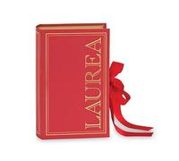 Generico Libro Laurea Scatola per bomboniere scatole Libri Porta Confetti per Lauree Varie Misure (1 Pezzo 12.5x4.7x19 cm)