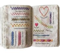 Generico Libro per Ricami Guida per Ricami a Libro Guida per Il Cucito per Gli Appassionati Foro per campionamento con Nomi per Bastoncini da Ricamo per Artigianato, Abbigliamento