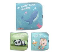 Genérico Libro sensoriale tranquillo,Libro di Attività Sensoriali - Libro di Tessuto | Libro dei Cartoni Animati, Giocattolo sensoriale Educativo, Giocattoli da Viaggio per ragazzi e ragazze