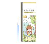 Generico Libro sull'per bambini,Libro sulla pittura ad, sugli acquerelli | Set di pittura ad acquarello in carta spessa, giocattolo per attività di viaggio, libro di acqua per arti e mestieri