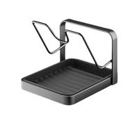 Generico Lid Holder - Kitchen Cabinet Pan Lid Organizer | Space Saving Storage With Drain Tray, Pan Lids Holder, For Ladle Spatula Spoon Plate Dish Cabinet Countertop Pantry Home Apartment Restaurant