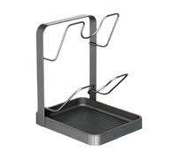 Generico Lid Holder - Kitchen Cabinet Pan Lid Organizer | Space Saving Storage With Drain Tray, Pan Lids Holder, For Ladle Spatula Spoon Plate Dish Cabinet Countertop Pantry Home Apartment Restaurant