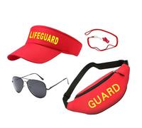 Generico Life Guard Costume,Adjustable Lifeguard Props - Long Service Life Guard Costumes Accessories, Comprehensive Application, Lifeguard Costume Accessories For Parties