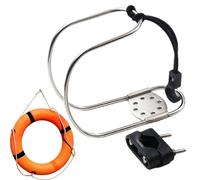 Generico Life Ring Bracket - Adjustable Stainless Steel Life Buoy Mount for Boats, Ships, And Yachts | Wear Resistant Marine Safety Holder for Secure Storage On Deck, Dock, Or Railings