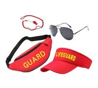 Generico Lifeguard Halloween Costume - Adjustable Role Play Costume Set