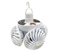Generico Light Ceiling Fan, Folding Football Style Lamp, Portable Ceiling, with Hook for Indoor Outdoor Cooling, Adjustable Blades Airflow and Illumination in Home, Cabin, Canopy, Warehouse