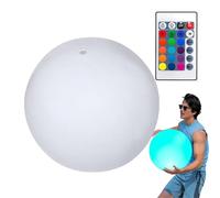 Generico Light Up Beach Balls For Pool - PVC 60cm 38cm Inflatable | LED Pool Ball With 16 Colors 4 Modes Remote Control | Glowing Beach Ball For Kids Summer Parties Pools Games Beachs Decorations Use