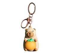 Generico Light-Up Capybara Keychain | ABS, 12cm / 4.72in | Cute Cartoon Capybara Backpack Charm, Creative Gift Accessory | Keychain Color Random, Plush Toy Not Included, Fun Collectible, 1pc