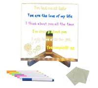 Generico Light Up Dry Erase Board-Neon Glow LED Writing, Fluorescent Liquid Chalk Tablet, Luminous Desktop Message Pad, Vibrant Drawing Canvas Gear, Glowing Night Light Tool | for Kids