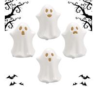 Generico Light Up Ghost Halloween Decor - Cute Ceramic Figurines