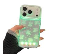 Generico Light Up Phone Case, Vibrant LED Bowknot Phone Case, Built-in Light Up Phones Cases, Fashion LED Flash Protective Cover for Phone 11/12/13/14/15/16/17 Pro/Pro Max (for iPhone14ProMax,White)