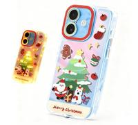Generico Light Up Phone Casefor iPhone 17 Pro Max - LED Flash on Calls, Merry Christmas Theme, Shockproof, Ideal Gifts for Allwith Vibrant Lights. (Santa Claus West Highland dog,For iPhone 16Pro)
