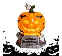 Generico Light Up Pumpkins - Retro Resin Lantern, Halloween Pumpkin Statue