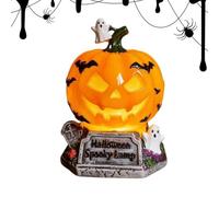 Generico Light Up Pumpkins - Retro Resin Lantern, Halloween Pumpkin Statue