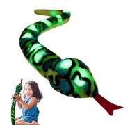 Generico Light Up Snake Toy | Stuffed Snake with Light | Spoof Prank Prop, Soft Cuddly Toy, Realistic Eye-Catching Doll for Halloween Home Decor