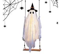 Generico Light Up Swinging Ghost Decoration - 6.5ft Halloween Tree Ornament