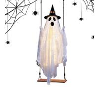 Generico Light Up Swinging Ghost Decoration - 6.5ft Halloween Tree Ornament
