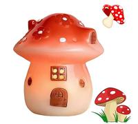 Generico Light Up The Magic with Our Enchanting Mushroom House Night Light, Resin Whimsical LED Lamp with USB/Battery Power, Cute Mushroom Decor for Bedroom (Battery)