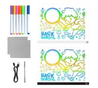Generico Light Up Writing Board - LED Art Panel for Children | Multi Color Illumination with Touch Sensitive Activation & Durable Acrylic for Holiday, Doodle, Painting and Coloring Display