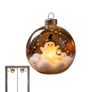 Generico Lighted Ghost Pumpkin Ornament, Fall Festive Black Cat Ball, Porch