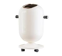 Generico Lightweight Bathroom Bin - Space Saver Trash Can, Garbage Bin with Lid, Trash Containers with Wheels, Home Accessory Garbage Basket, Indoor Wastebasket for Daily Debris Collector