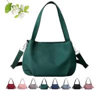 Generico Lightweight Versatile Casual Crossbody Bag for Women - Large Capacity, Multi-Pocket Nylon Waterproof Shoulder Bag (green)