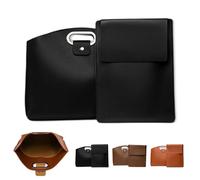 Generico Limorence 2pcs Women'S Laptop Tote Bag Set, Waterproof Leather 14-16in 2pcs Laptop Bag for Women (Black)