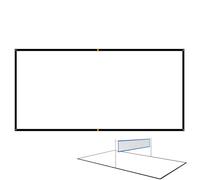 Generico Linee Confine Beach Volley - Segnali Campo Esterno Alta visibilità 5 Cm, Misura Ufficiale 8x16 M Sabbia Kit, Include Pıcchetti, per Cortile Spiaggia Campeggio Prato Scampagnata