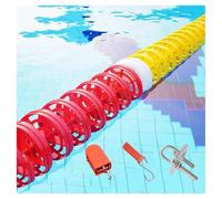 Generico Linee galleggianti Confine della corsia Poco Profonda Profonda, Corda divisoria Sicurezza Piscina Professionale, for Parco Acquatico all'aperto Coperto(Nylon Rope,6 Meter)