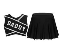 Generico Lingerie da cheerleader da donna, vestito da cheerleader | Vestito da alla Vestito da | Couniforme da da donna per Natale, Halloween, festa della mamma, San