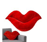 Generico Lip Shape Throw Pillow - Stuffed Decoration Scene Prop, 3D Lip Velvet Throw Pillow For Couch Sofa Bed Bedroom Patio Playroom Valentine's Day Housewarming Birthday