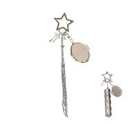 Generico Lipstick Holder Stainless Steel, Chic Lip Gloss Holder With Mirror, Bling Crystal Lipsticks Keychain for Women, 2-in-1 Lipstick Holders for Purse (A1)