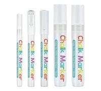 Generico Liquid Chalk Markers, 5pcs Erasable Chalkboard Pens, 0.7-15mm Bold Vibrant Ink, Smooth Poisonous-Less Writing for Blackboard, Glass, Bistro Signs, Window, Cars, Menus, Boards