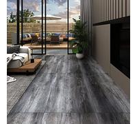 Generico Listoni Autoadesivi in PVC 5,21 m² 2 mm Grigio Lucido,Grigio,19.24kg,330190